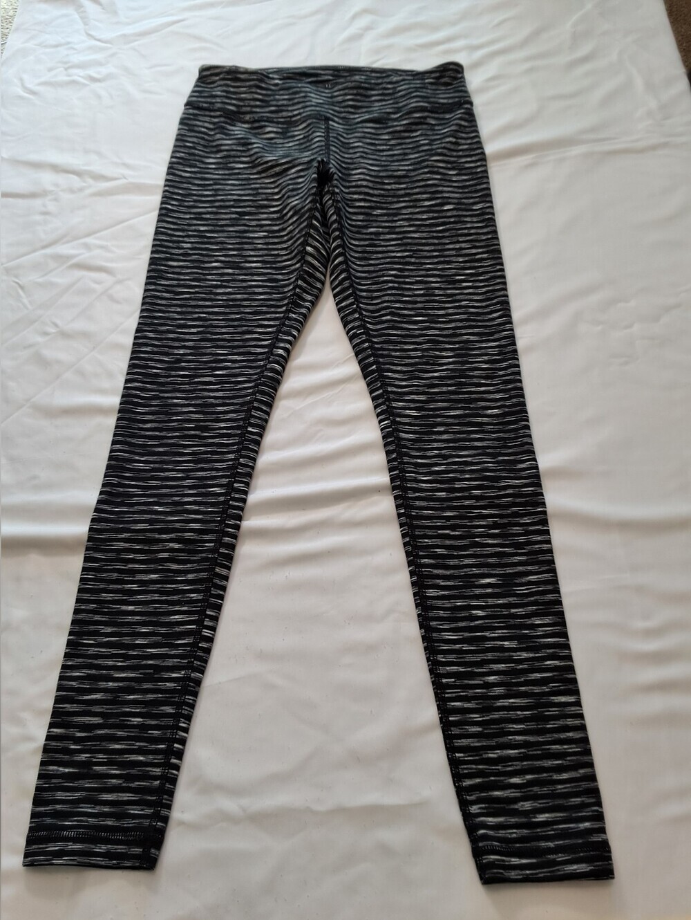 Zella Black & Gray Space-Dye Leggings